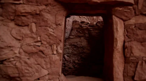 Ruins glide cam window to wide shot Stock Footage 36993473