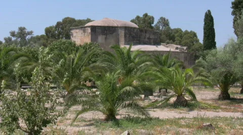 The ruins of Gortys on Crete Stock Footage