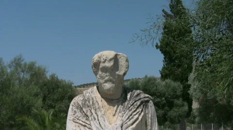 The ruins of Gortys on Crete Stock Footage