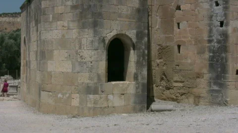 The ruins of Gortys on Crete Stock Footage
