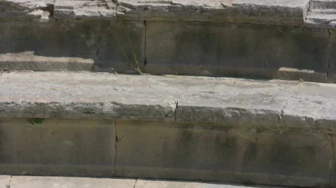 The ruins of Gortys on Crete Stock Footage