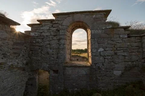 Ruins of a House Stock Photos