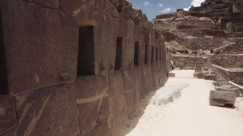 Ruins of inca site Stock Footage 87358050
