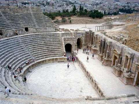 Ruins of Jerash, Jordan Foto stock