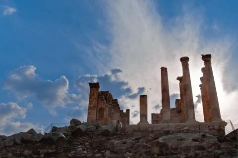 Ruins of jerash Stock Photos