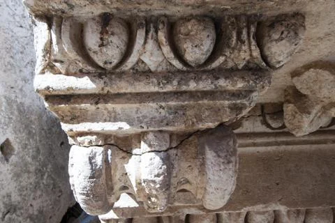 Ruins of Jupiter temple, Baalbek Stock Photos