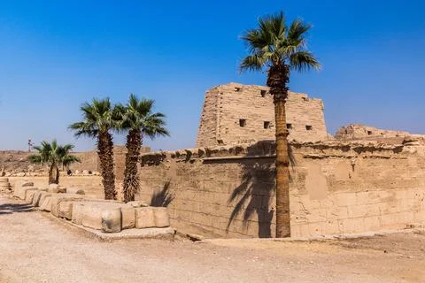Ruins of the Karnak Temple Complex, Egypt Stock Photos