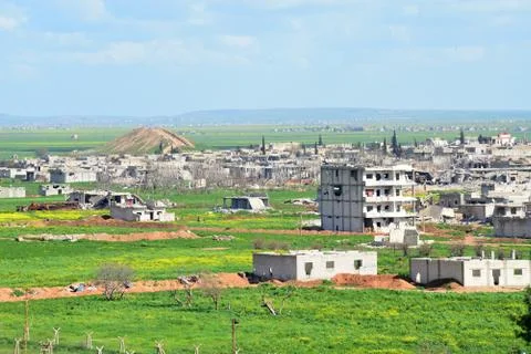 Ruins of Kobane Stock Photos