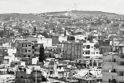 Ruins of Kobane Stock Photos