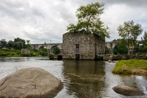 Ruins of a mill Stock Photos