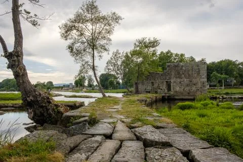 Ruins of a mill Stock Photos