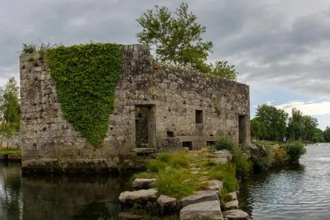 Ruins of a mill Stock Photos
