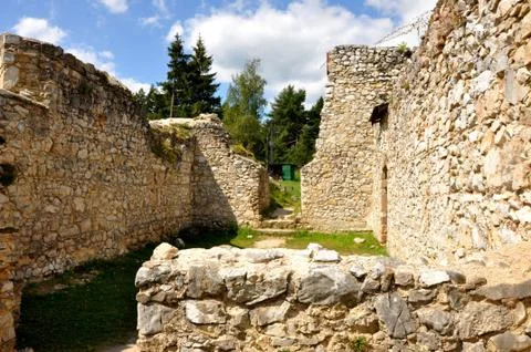 Ruins of monastery Klastorisko Stock Photos