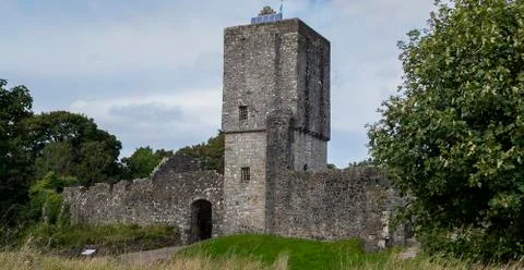 Ruins of Mugdock castle 库存照片
