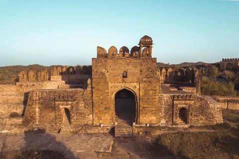 Ruins of old ancient and historical castle, Rohtas fort Jhelum Punjab Pakistan Foto stock
