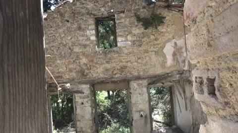 Ruins of an Old Building  Stock Footage 59778457
