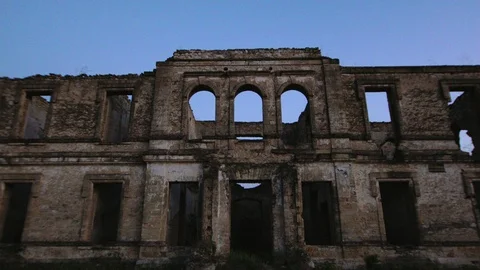 The ruins of an old castle Video stock 94910323