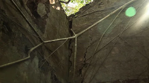 Ruins of old castle in India Stock Footage 26381502