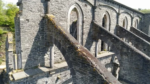 Ruins of old cathedral Stock-Footage 96376126