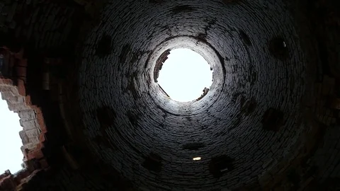 Ruins of the old factory Stock Footage 72652665