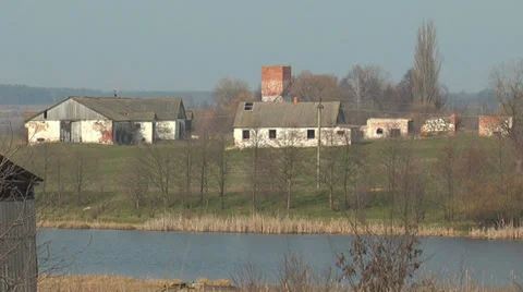 Ruins of Old Farm Stock Footage 38748449