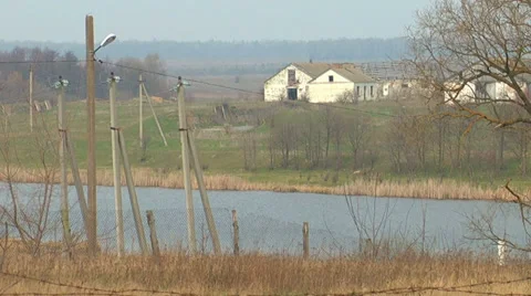 Ruins of Old Farm Stock Footage 38748608