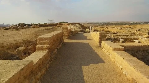 Ruins of old homes Stock Footage 119502718