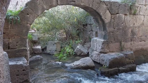 Ruins of an old mill in Duero River Stock Footage 170238470