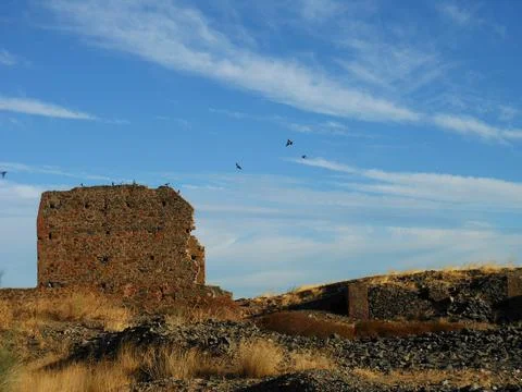 Ruins of an old mine Stock Photos