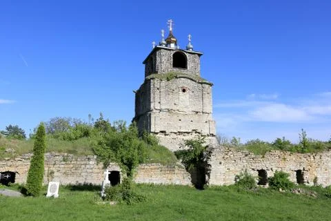 Ruins of old monastery Stock Photos