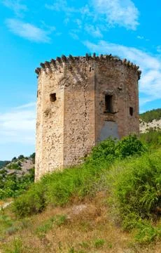Ruins of old tower Stock Photos