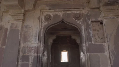 Ruins old wall gate Stock Footage 204128140