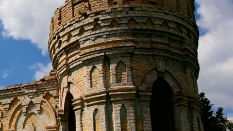 Ruins of the palace Stock Footage 76881700