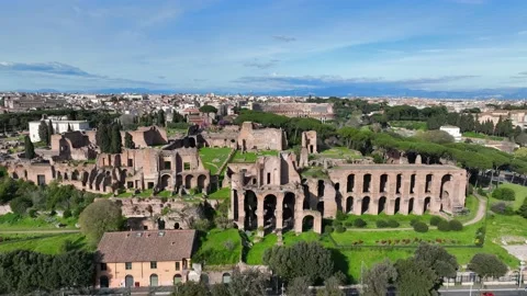 The ruins of the Palatine Hill, Ancient ... | Stock Video | Pond5