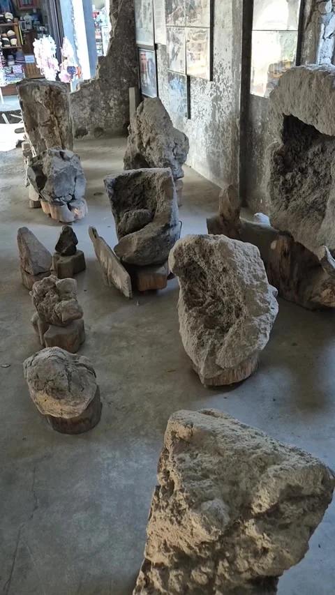 Ruins from past eruption Stock Footage 292975841