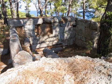 Ruins in Phaselis Stock-Fotos