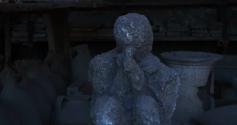 Ruins of Pompei Stock Footage 86536178