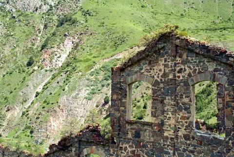 Ruins of a processing plant built by the Belgians in the 19th century in th.. Stock Photos