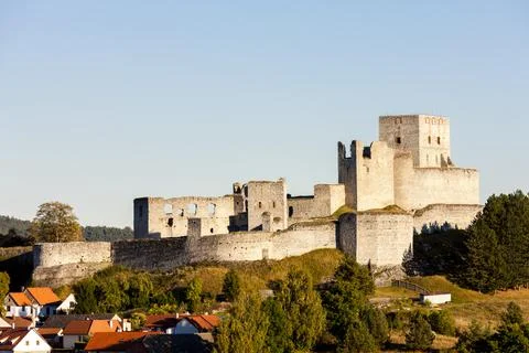 Ruins of Rabi Castle, Czech Republic Foto stock