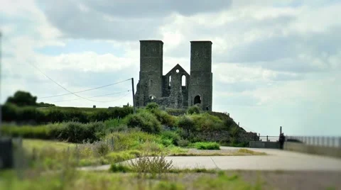 Ruins at Reculver Stock Footage 51473910