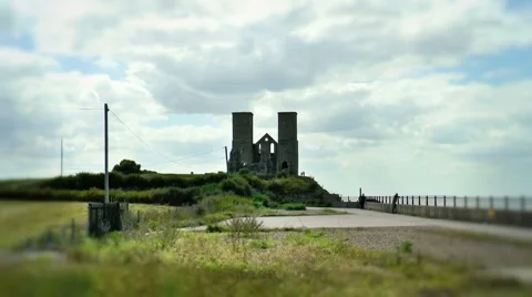 Ruins at Reculver Video stock 51474477