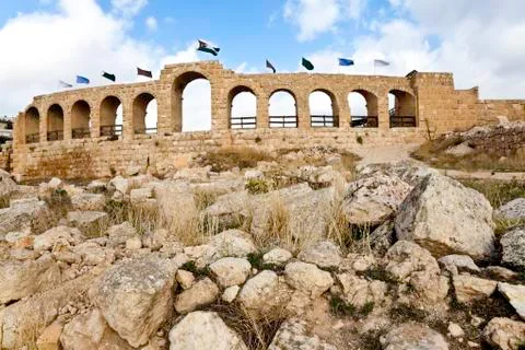 Ruins of roman hyppodrome Stock Photos
