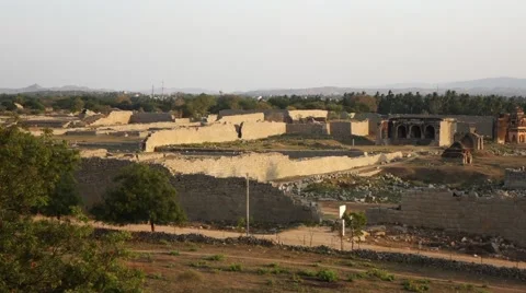 Ruins of royal area Stock-Footage 43857615