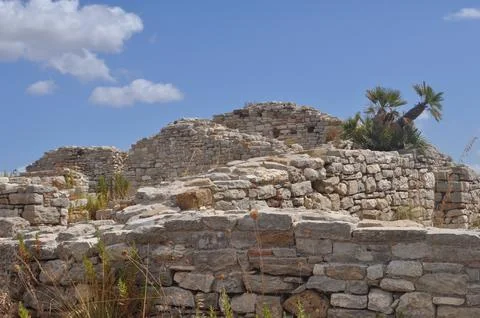 Ruins in Segesta Foto stock