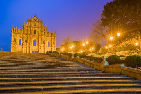 The Ruins of St. Paul's in Macau, China Photos