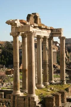 Ruins of a temple Stock Photos