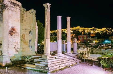 The ruins of the temple Stock Photos