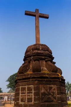 Ruins of two old churches Foto stock