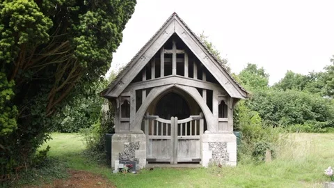 Ruins of a Typical Church in England Stock Footage