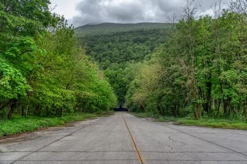 Ruins of underground airbase Zeljava, Bihac Stock Photos